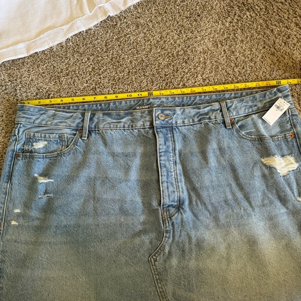 NWT Set Lot Of 2 Old Navy Denim Skirt Sz 26 High Rise Mini Secret Smooth Pockets - Picture 10 of 16